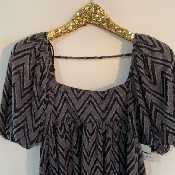 Free People Wavy Baby Gray Size X Small Tunic Dress - Picture 5 of 11